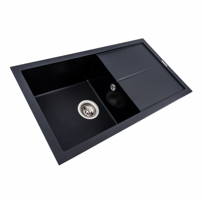 Гранитная мойка для кухни VALESO 7843 SOLID матовый Черный