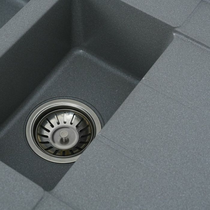 Гранітне миття для кухні VALESO 7850W TOSKANA матова Сірий мусон