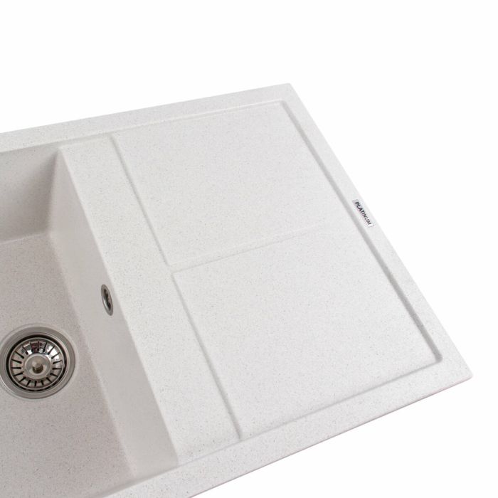 Гранітне миття для кухні Platinum 7950 Selena матова Біла в точку, R