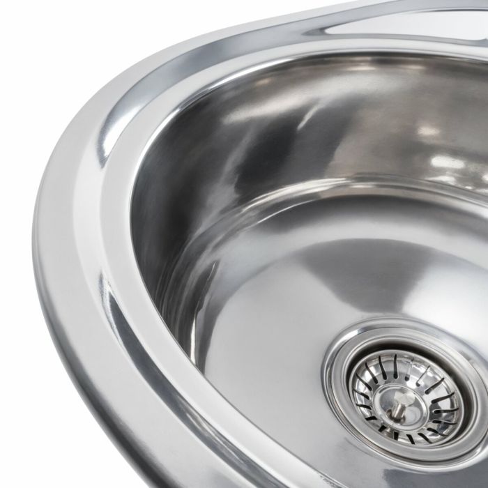 Кухонная мойка из нержавеющей стали Platinum ПОЛИРОВКА 5745 (0,8/180 мм), R