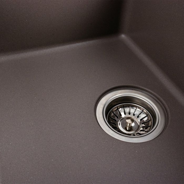 Гранитная мойка для кухни Platinum 6250 ZIRKONE матовая Дюна