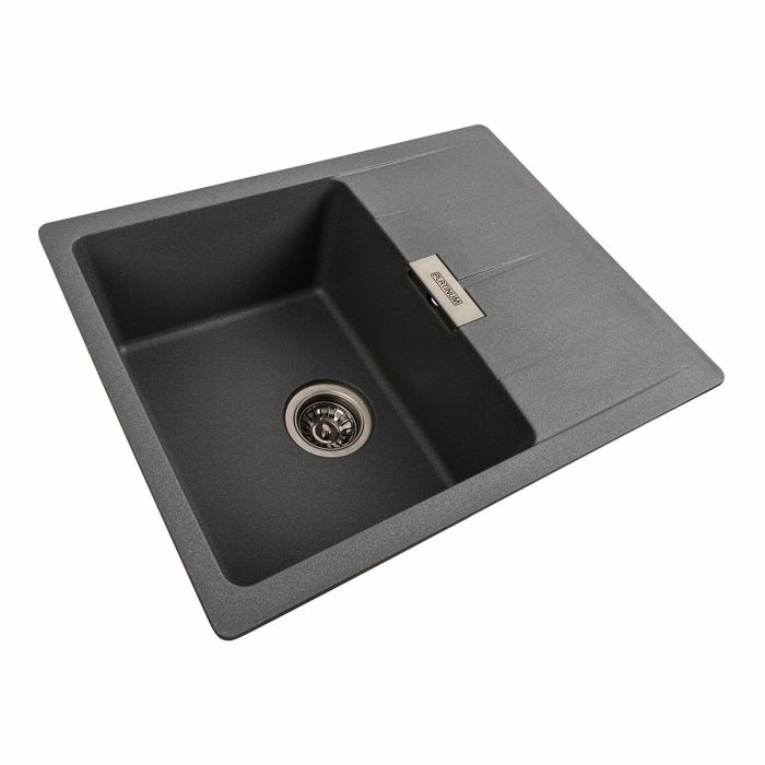 Гранітне миття для кухні Platinum 6250 ZIRKONE матовий Сірий мусон