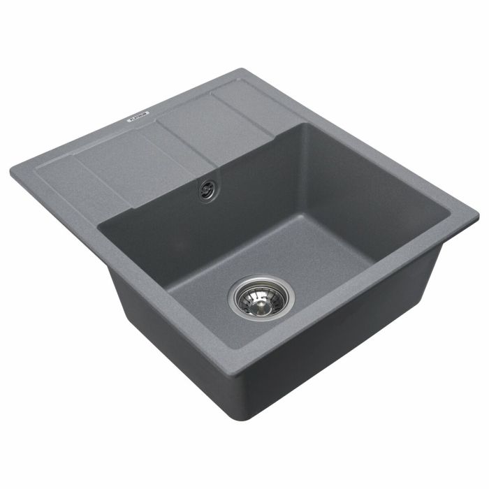 Гранитная мойка для кухни Platinum 5851 ARIA матовая Серый муссон