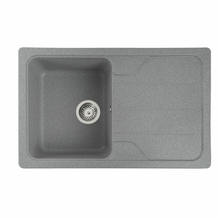 Гранитная мойка для кухни Platinum 7850 VERONA матовая Серая, L