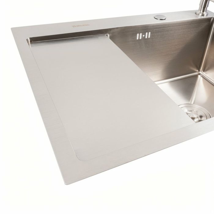 Кухонная мойка CM 65*50 R нержавеющая сталь VALESO Handmade (круглый сифон 3.0/0.8)