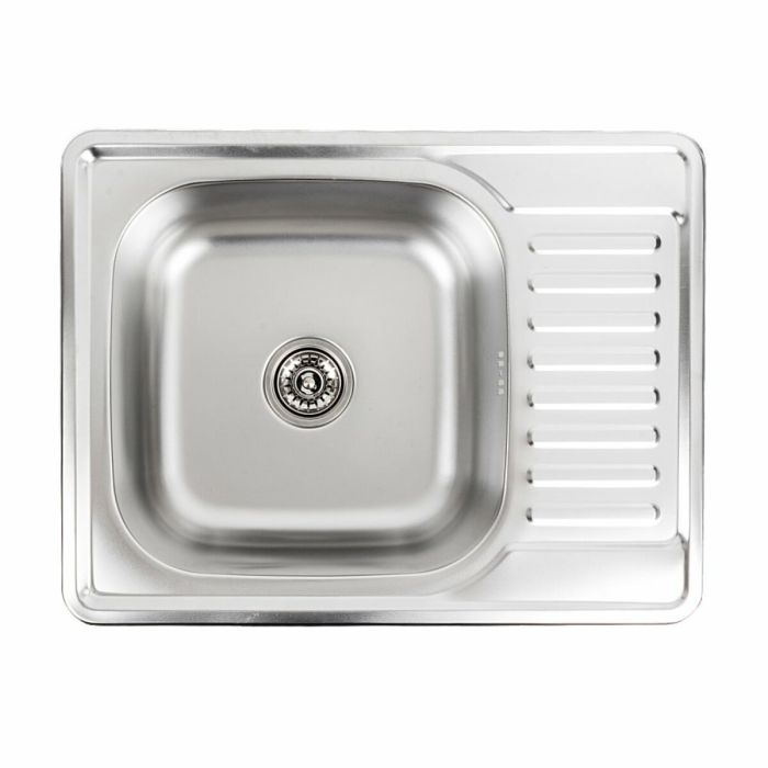 Кухонна мийка з нержавіючої сталі Platinum ДЕКОР 6550 (0,8/180 мм), R