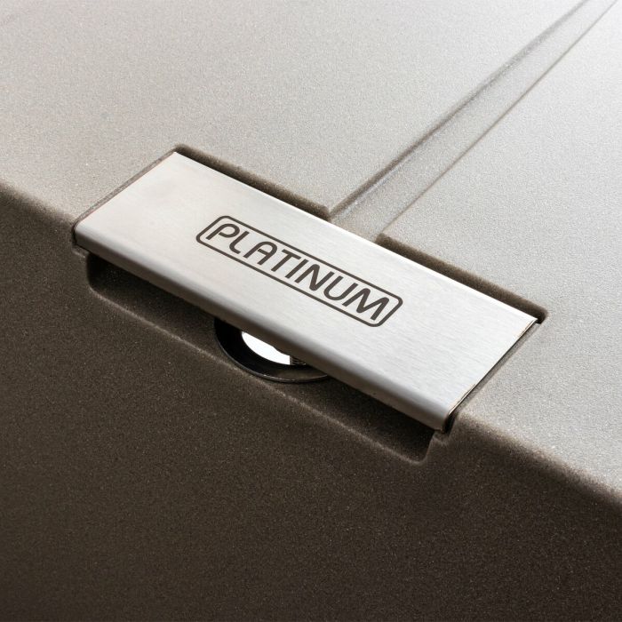 Гранітне миття для кухні Platinum 6250 ZIRKONE матовий Титан