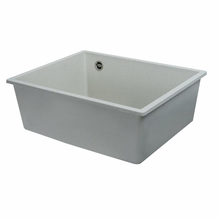 Гранітне миття для кухні Platinum 5444 OASIS матова Біла в крапку