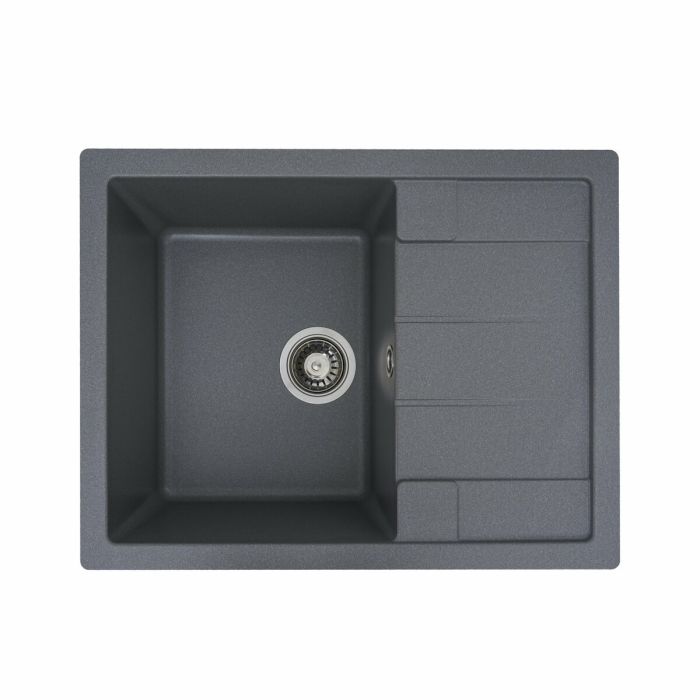 Гранітне миття для кухні Platinum 6550 INTENSO матова Сірий мусон, R
