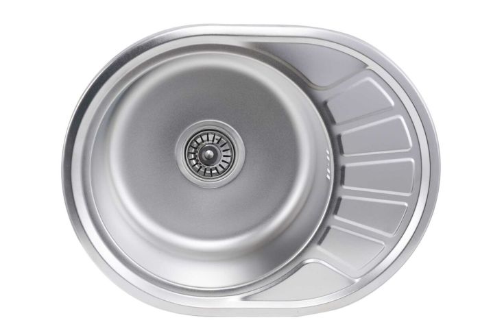 Кухонна мийка із нержавіючої сталі Platinum САТИН 5745 (0,8/180 мм), L