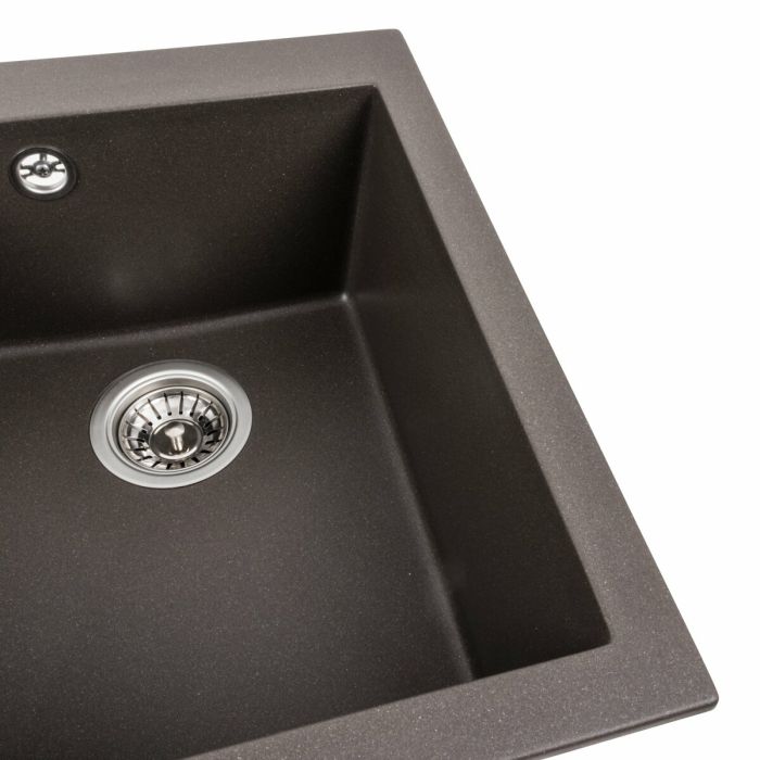 Гранітне миття для кухні Platinum 4150 SOKIL матова Темна скеля