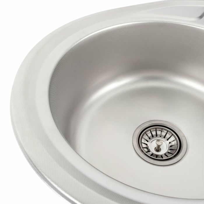 Кухонная мойка из нержавеющей стали Platinum ДЕКОР 5745 (0,8/180 мм)