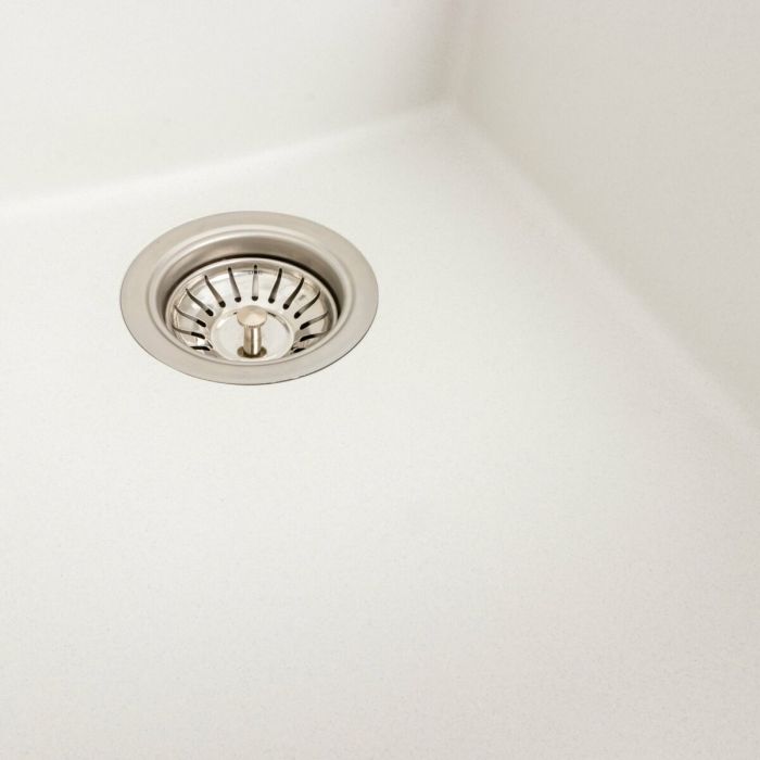 Гранитная мойка для кухни Platinum 4150 SOKIL матовая (белая), ЦЕНТР
