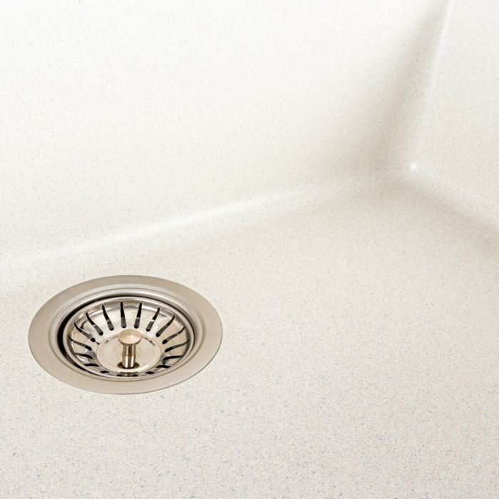 Гранітне миття для кухні Platinum 7945 Paruana матова Біла в крапку