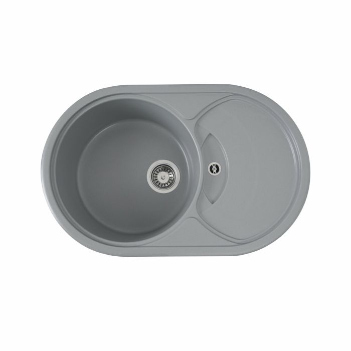 Гранітне миття для кухні Platinum 7750 GAZZO глянець Сірий металік, АВТО