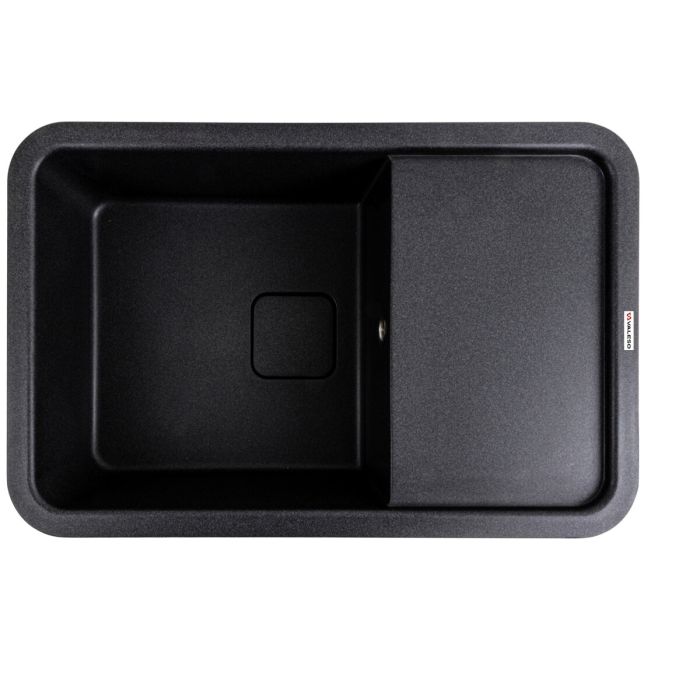 Гранитная мойка для кухни VALESO 7850 CUBE матовый Карбон