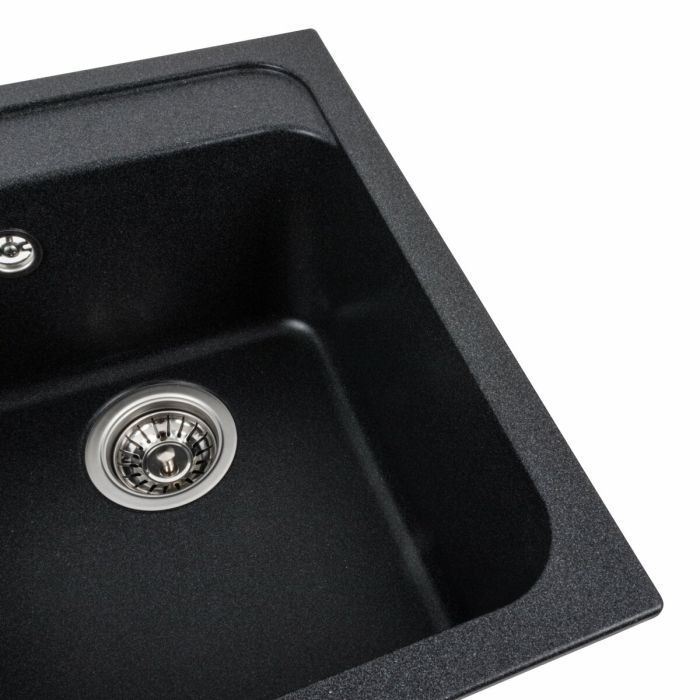 Гранітне миття для кухні Platinum 4050 KORRADO матова Карбон