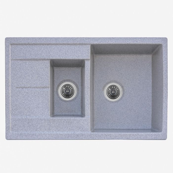Гранітне миття для кухні Platinum 7850W KESSAN глянець Сірий мусон, R