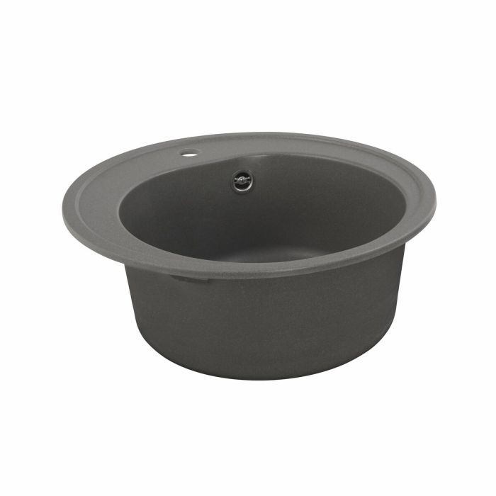 Гранітне миття для кухні Platinum 510 LUNA матова Сірий мусон