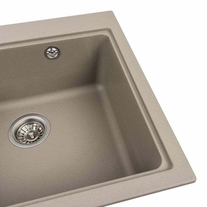 Гранітне миття для кухні Platinum 5852 VESTA матовий Титан