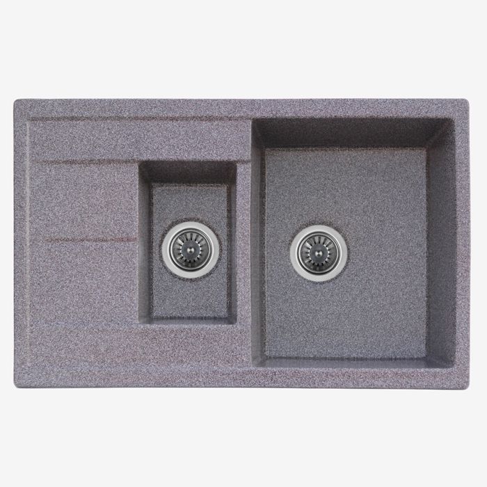 Гранитная мойка для кухни Platinum 7850W KESSAN глянец Микс, L