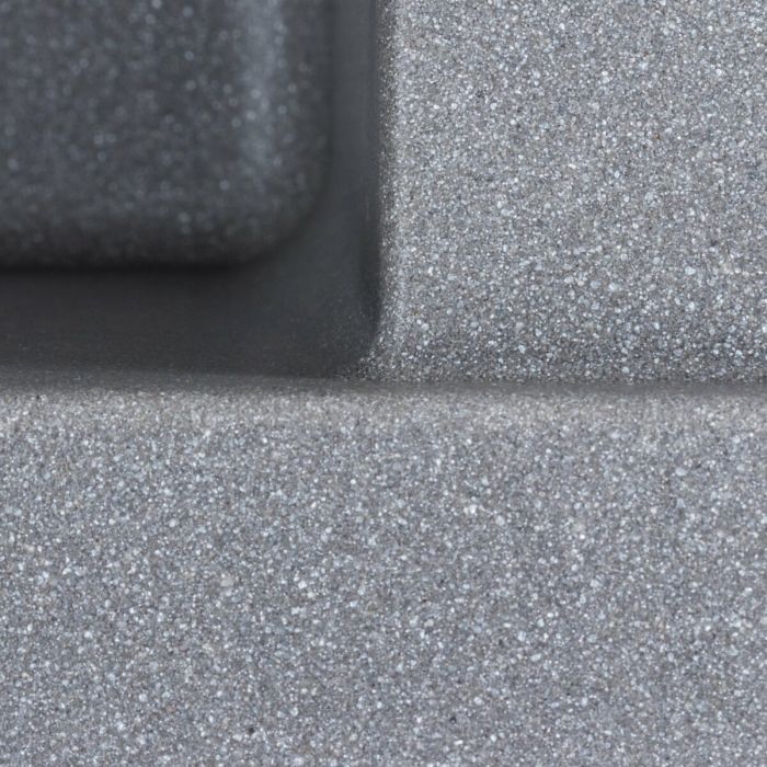 Гранитная мойка для кухни Platinum 6550 LOTOS матовый Серый Муссон