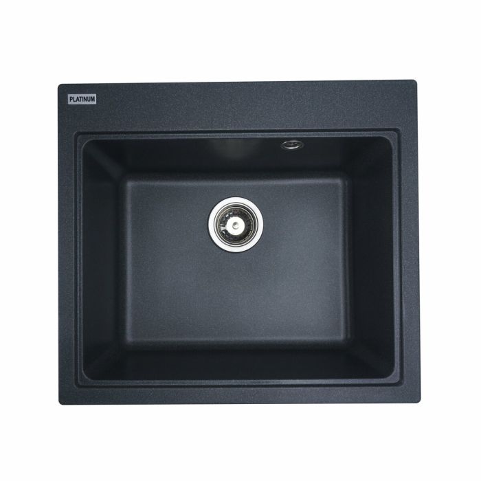 Гранітне миття для кухні Platinum 5852 VESTA матова Антрацит, Центр