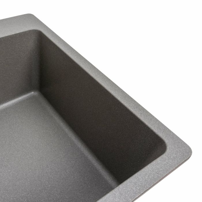 Гранитная мойка для кухни VALESO 7850 Bogema матовая (серый муссон), ЦЕНТР