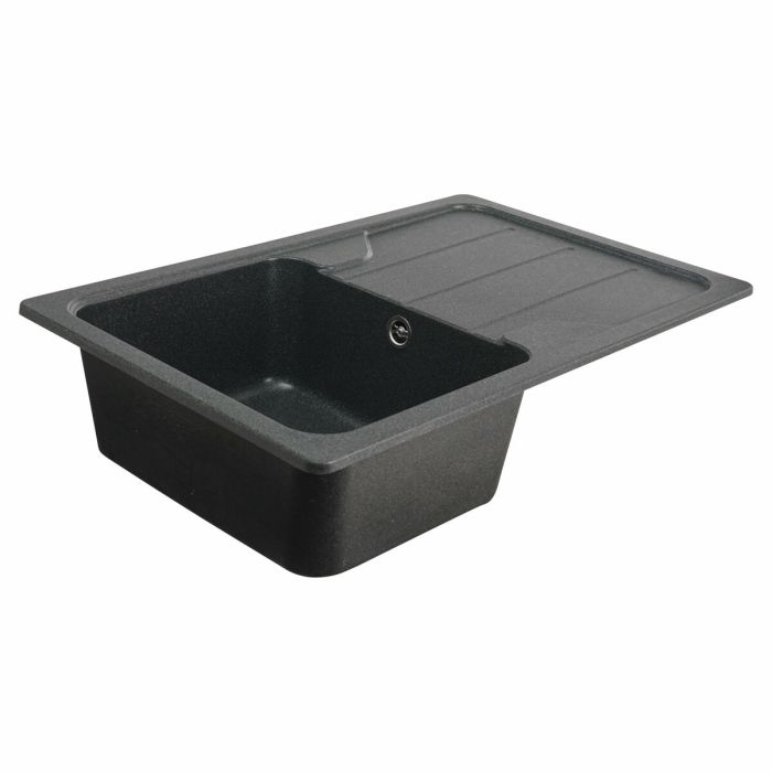 Гранитная мойка для кухни VALESO 7850 VERONA матовая Антрацит, R