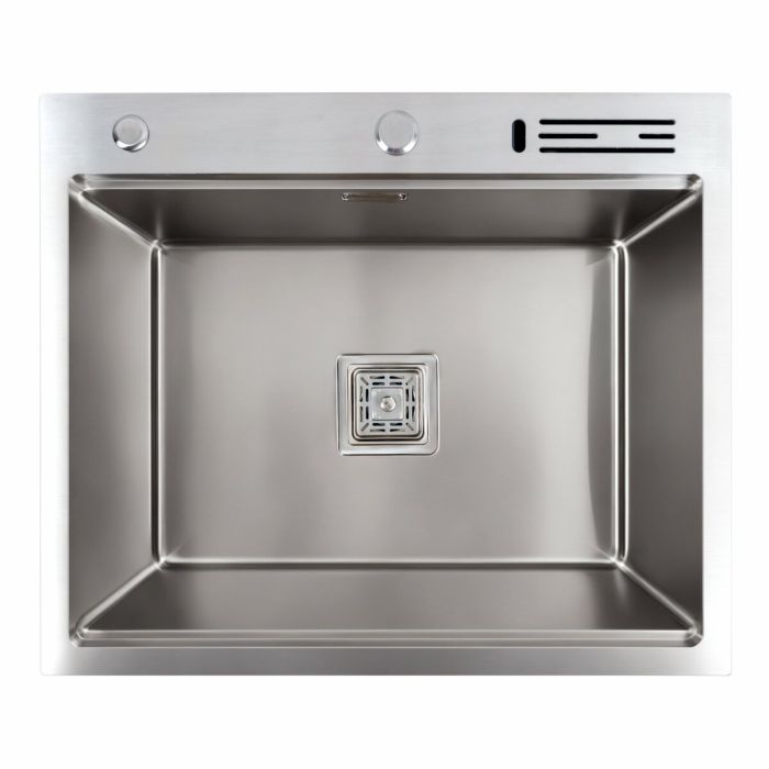 Кухонна мийка 60*50 нержавіюча сталь Platinum Handmade з підставкою для ножів