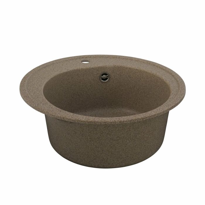 Гранитная мойка для кухни VALESO 510 LUNA матовая Карамель