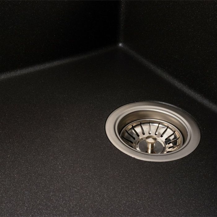 Гранитная мойка для кухни VALESO 8650 DIAMOND матовый Морион