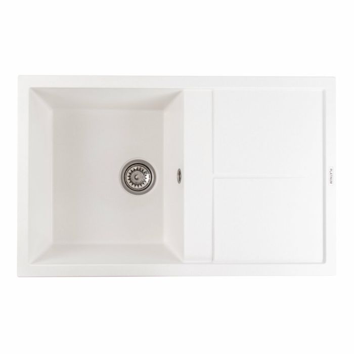Гранітне миття для кухні Platinum 7950 Selena матова Біла, R