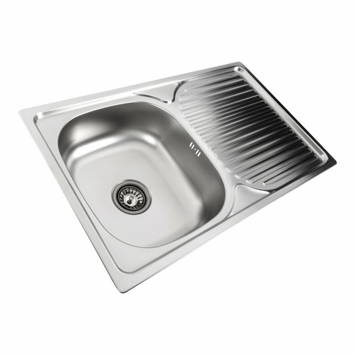Кухонная мойка из нержавеющей стали прямоугольная Platinum ДЕКОР 7848 (0,8/180 мм), L