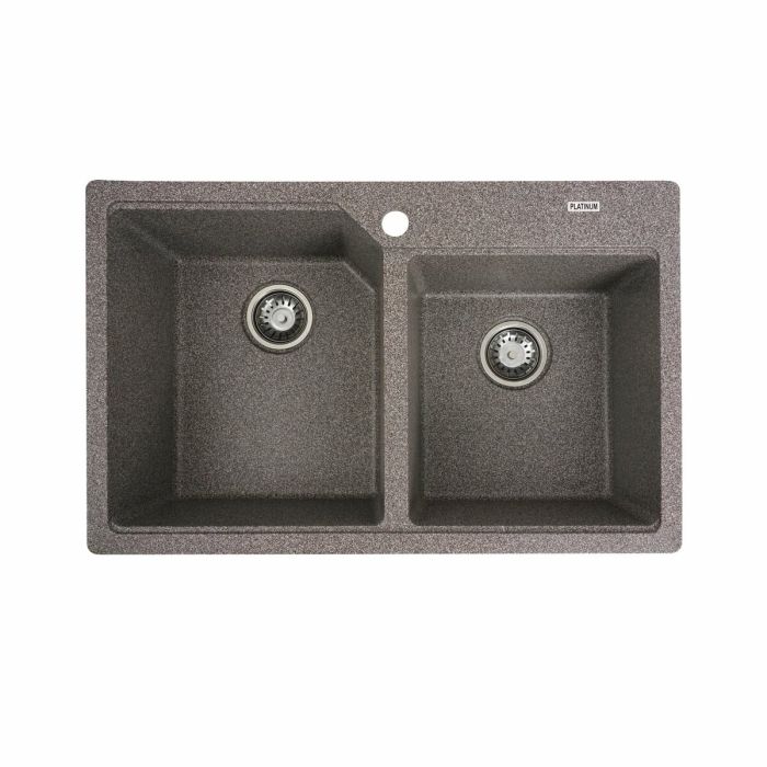 Гранитная мойка для кухни Platinum 7850 HARMONY матовая Микс, R