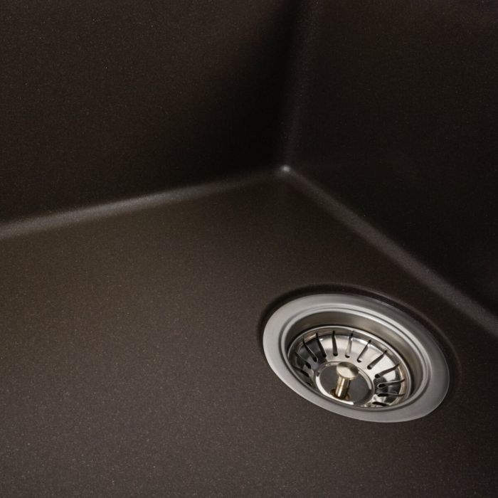 Гранітне миття для кухні Platinum 7850 ROMA матова Темна скеля, R