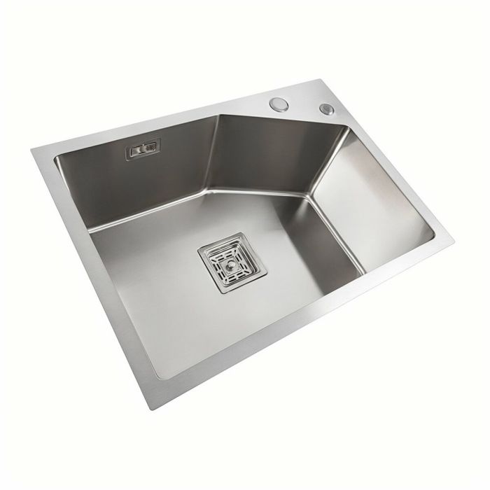 Мойка нержавеющая Platinum Handmade 58*43B HSB (квадратный сифон 3,0/1,0)