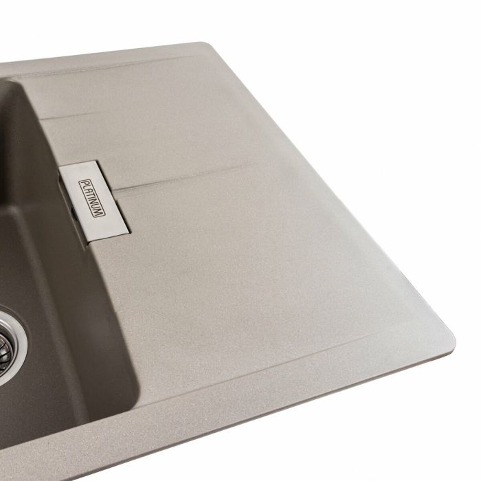 Гранітне миття для кухні Platinum 6250 ZIRKONE матовий Титан