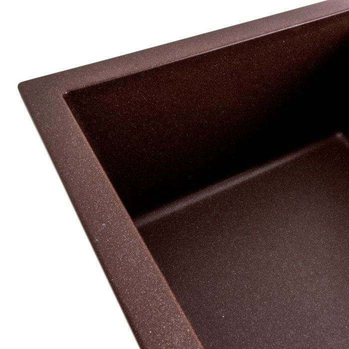 Гранитная мойка для кухни Platinum 7950 Selena матовая Мокко