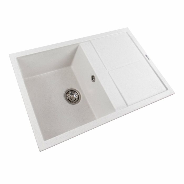 Гранітне миття для кухні Platinum 7950 Selena матова Біла в точку, R