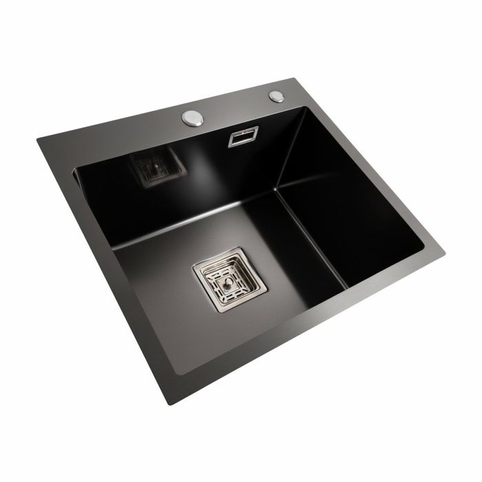 Мытье Platinum Handmade PVD HSBB 50*45 черное (квадратный сифон 3,0/1,0)