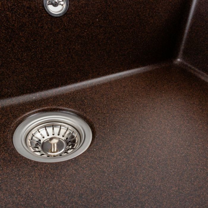 Гранитная мойка для кухни Platinum 7850 Bogema матовая Шоколад