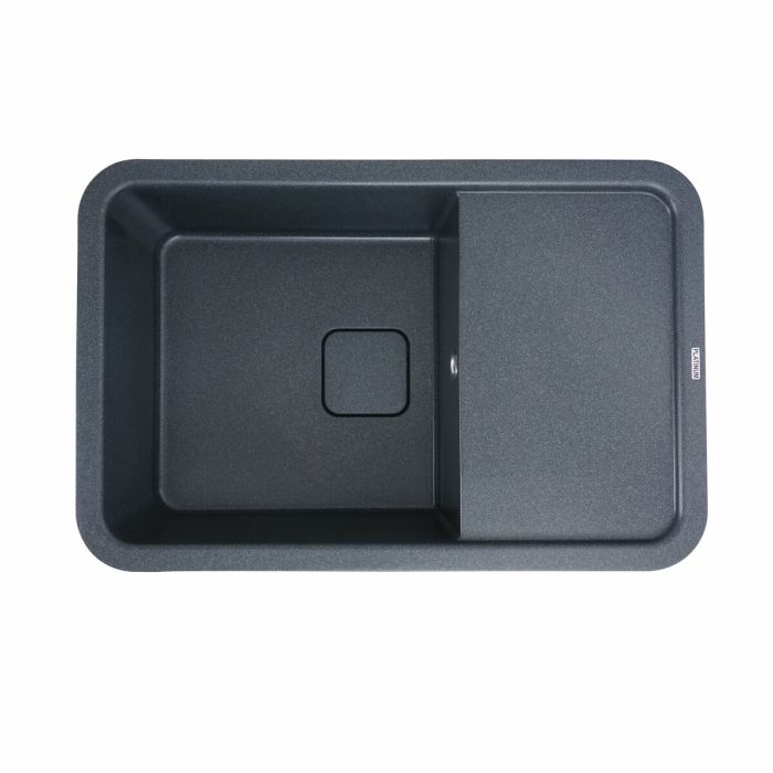 Гранітне миття для кухні Platinum 7850 CUBE матова Антрацит, R