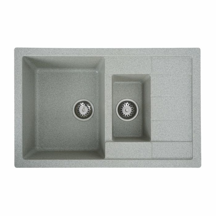 Гранитная мойка для кухни Platinum 7850W TOSKANA матовая Серая, L