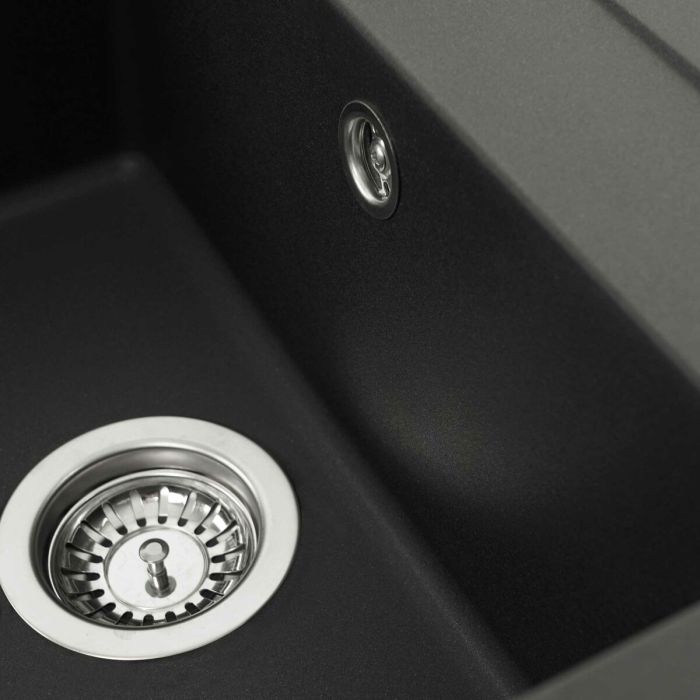 Гранітне миття для кухні Platinum 7950 Selena матова Чорна, АВТО