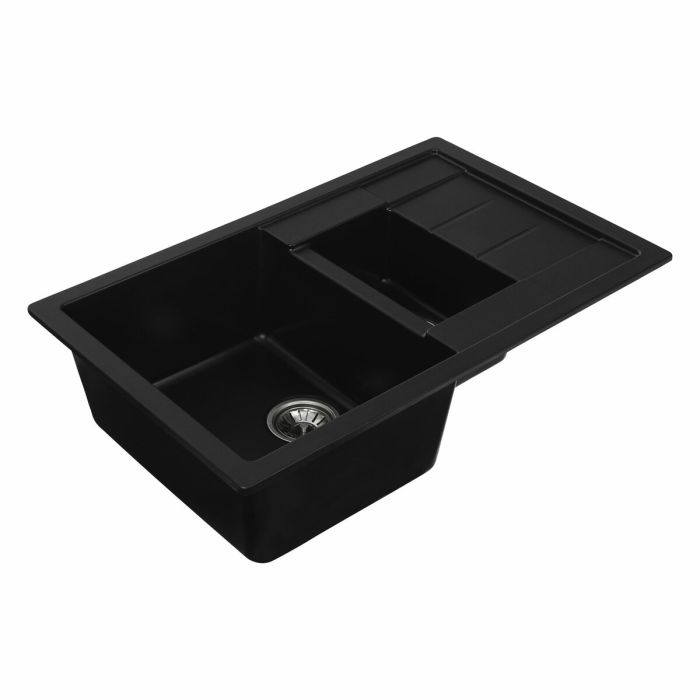 Гранитная мойка для кухни VALESO 7850W TOSKANA матовая Черная
