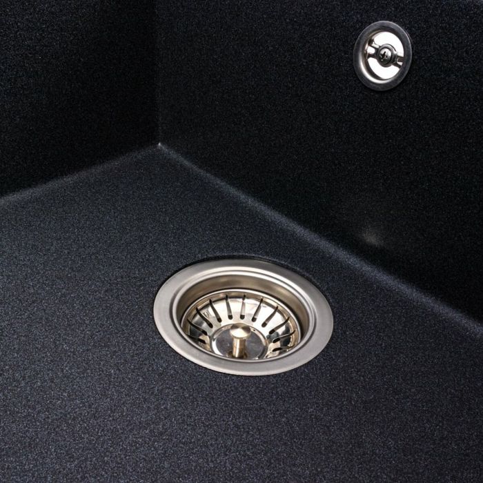 Гранитная мойка VALESO 7950 MAGNUM (карбон, матовая)