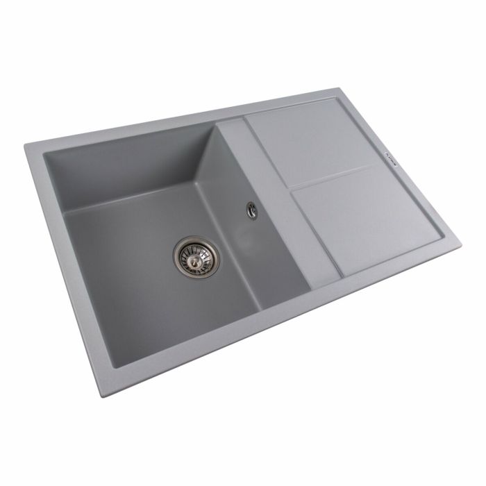 Гранітне миття для кухні Platinum 7950 Selena матова Сірий металік