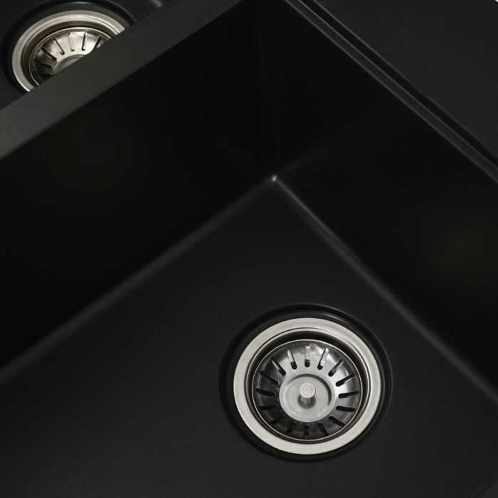 Гранитная мойка для кухни Platinum 7850 HARMONY матовая Черная