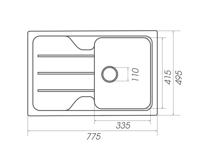 Гранитная мойка для кухни Platinum 7850 VERONA матовая Микс